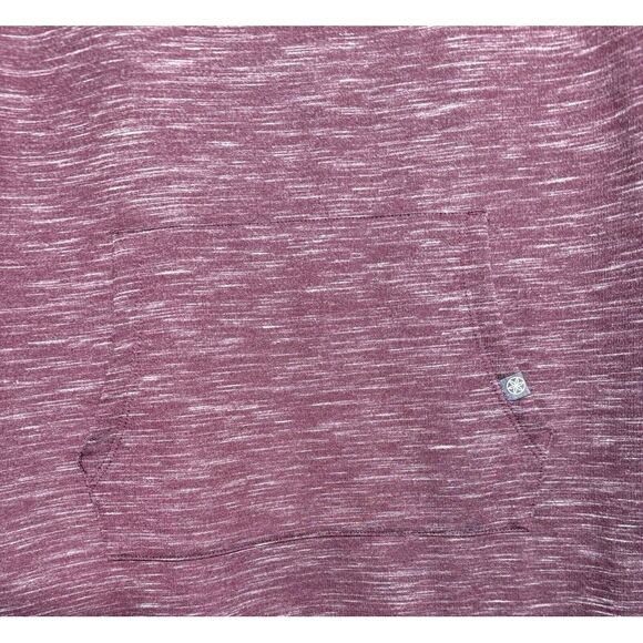 Gaiam Yoga Serene Fleece‎ Dress Hoodie Marled Wine Color Easy Fit SZ Large - Picture 4 of 9